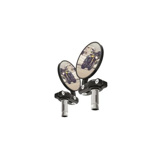 SPÄTNÉ ZRKADLO UNIVERZÁLNY DO KONCOV RIADIDIEL PRE VNÚTORNÝ PRIEMER 13 MM, OXFORD (ČIERNE, PRIEMER ZRKADLÁ 68 MM, PÁR)