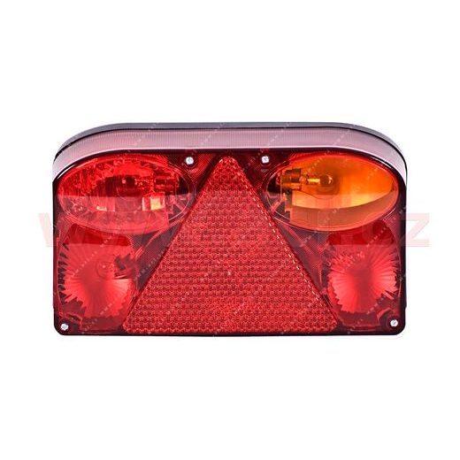 ZADNÍ SVĚTLO 238X138 MM 5 PIN KONEKTOR, BAJONET SE ŽÁROVKAMI, P