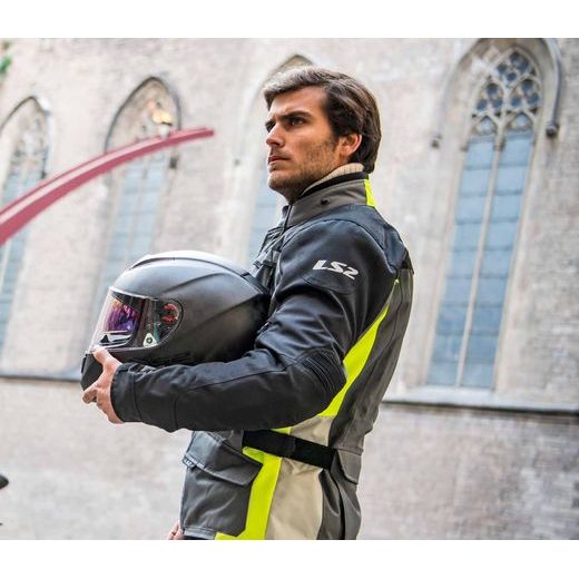 LS2 LANCE MAN JACKET GREY BLACK YELLOW