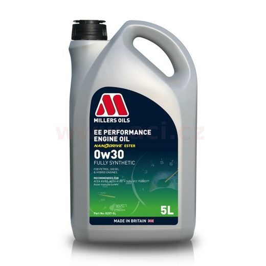 MILLERS OILS MOTOROVÝ OLEJ PLNE SYNTETICKÝ S NANOČÁSTICEMI EE PERFORMANCE 0W30 5L