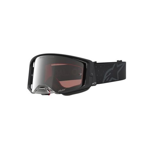OKULIARE SUPERTECH CLOAK, ALPINESTARS (ČIERNA, ZRKADLOVÉ STRIEBORNÉ PLEXI) 2027