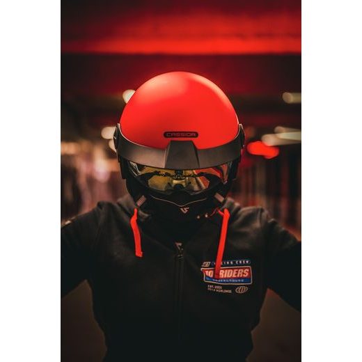 PRILBA HANDY PLUS LINEAR, CASSIDA (ČERVENÁ MATNÁ/ČERNÁ) 2026