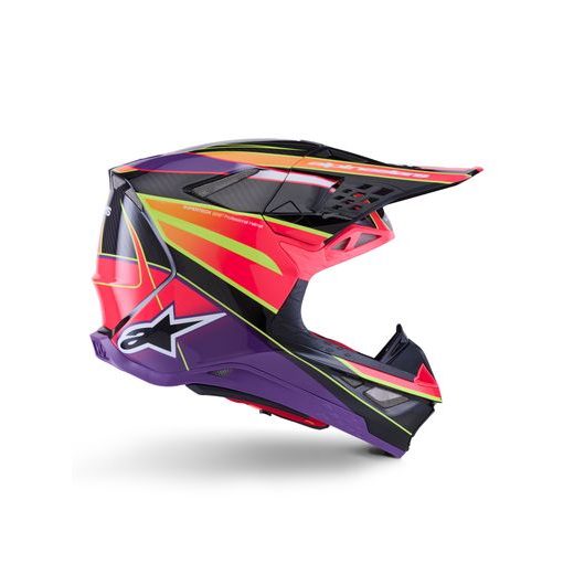 PRILBA SUPERTECH S-M10 ERA, ALPINESTARS (RŮŽOVÁ/FIALOVÁ/ŽLUTÁ FLUO) 2026