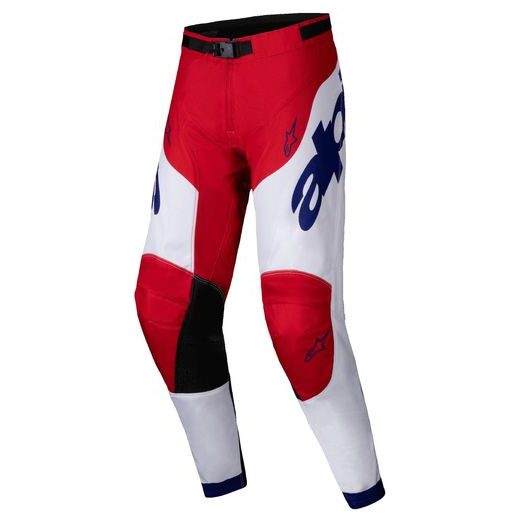 NOHAVICE RACER VEIL, ALPINESTARS (ČERVENÁ/BÍLÁ) 2025