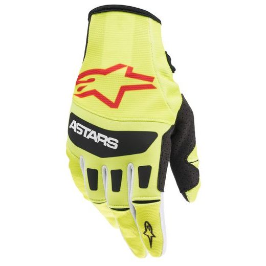 RUKAVICE TECHSTAR, ALPINESTARS (ŽLTÁ FLUO/ČERNÁ)