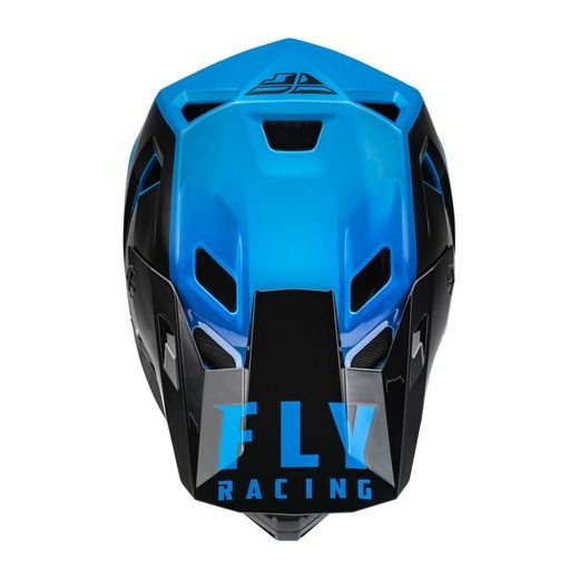 CYKLO PŘILBA RAYCE, FLY RACING - USA (ČERNÁ/MODRÁ)