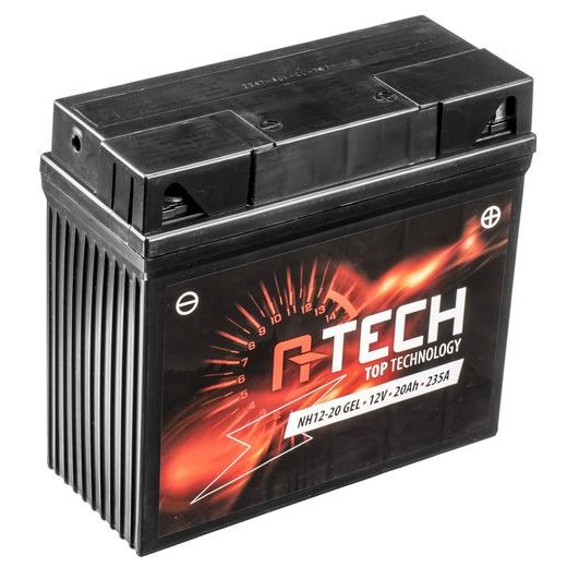 BATÉRIE 12V, NH12-20 GÉL, 51913, 20AH, 235A, 185X81X170, A-TECH (AKTIVOVANÁ VE VÝROBE)