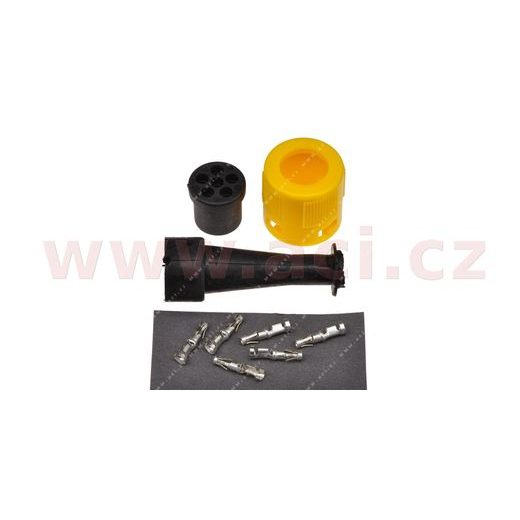 ZÁSTRČKA 6 PIN BAJONET 1 VÝVOD ŽLUTÝ JOKON (NĚMECKO) ORIGINÁL