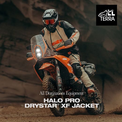 BUNDA HALO PRE DRYSTAR XF, ALPINESTARS (KRÉMOVÁ/ČERNÁ/ČERVENÁ) 2026