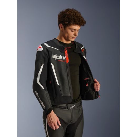 BUNDA GP FORCE V2 AIRFLOW, ALPINESTARS (ČERNÁ/BÍLÁ) 2026