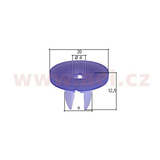 PLASTOVÁ PŘÍCHYTKA S VNITŘNÍM ZÁVITEM (SADA 10 KS)