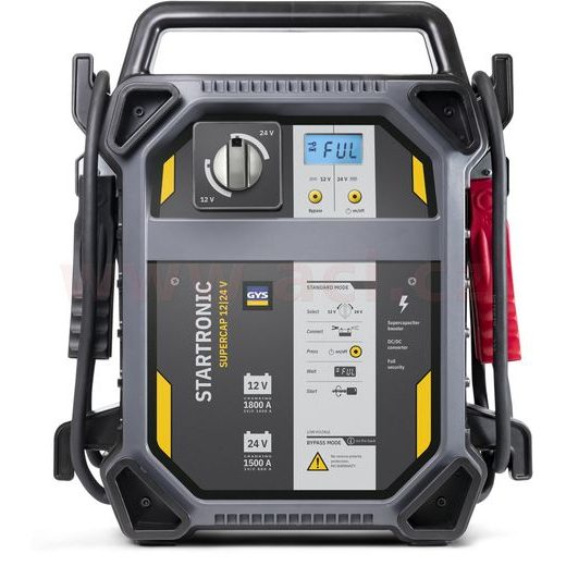 KONDENZÁTOROVÝ STARTOVACÍ ZDROJ 12/24 V, GYS STARTRONIC SUPERCAP