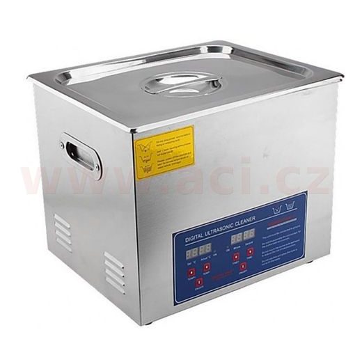 ULTRAZVUKOVÁ MYČKA, OBJEM 15 L, DIGITÁLNÍ REGULACE, VNITŘNÍ ROZMĚRY 330×300 X150 MM