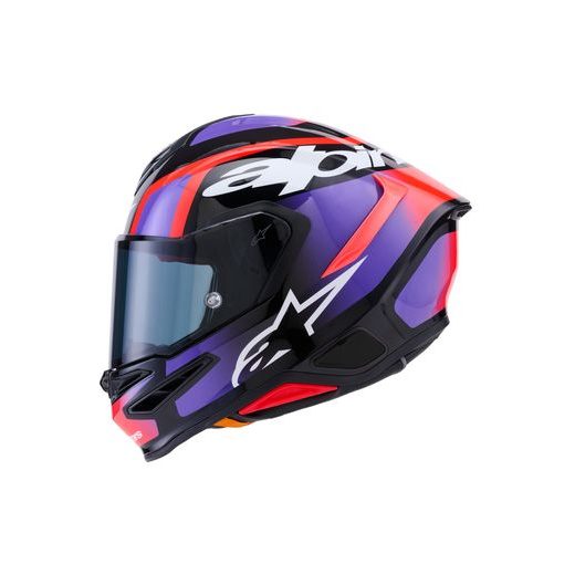 PRILBA S-R7 LUMEN, ALPINESTARS (ČERNÁ/FIALOVÁ/ČERVENÁ FLUO/BÍLÁ) 2026