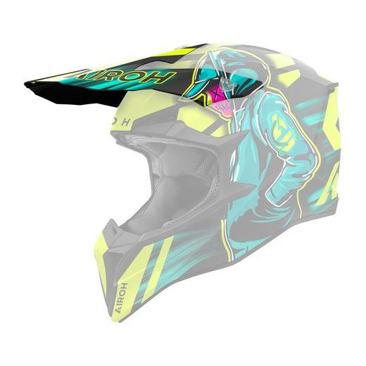 ŠILT PRE PRILBU WRAAAP, AIROH (CYBER - ŽLTÝ MATNÝ)