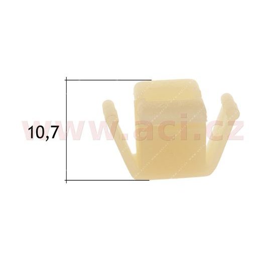 PLASTOVÁ PŘÍCHYTKA S VNITŘNÍM ZÁVITEM (SADA 10 KS)