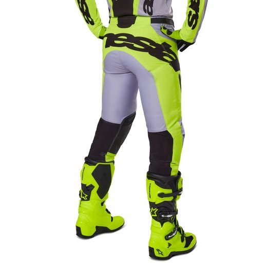NOHAVICE RACER VEIL, ALPINESTARS (ŠEDÁ/ŽLUTÁ FLUO) 2025