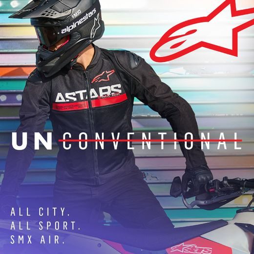 BUNDA SMX AIR, ALPINESTARS (ČERNÁ/ČERVENÁ FLUO) 2026