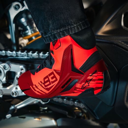 TOPÁNKY FASTER-4 MM93 KOLEKCE, ALPINESTARS (ČERVENÁ FLUO/ČERVENÁ/ČERNÁ) 2026