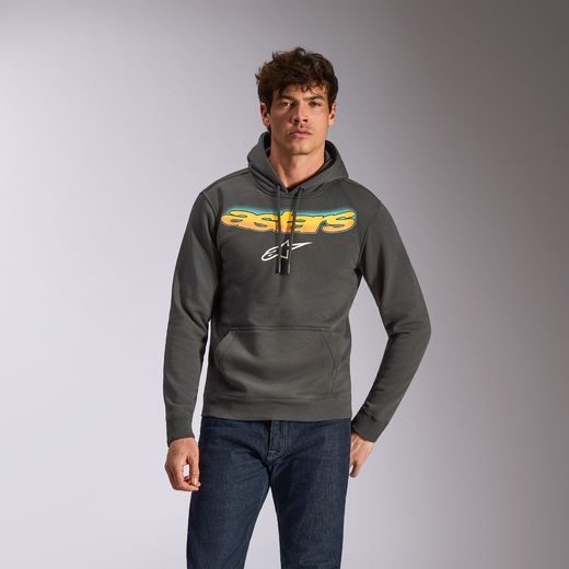 MIKINA ELLIPSOID HOODIE, ALPINESTARS (ŠEDÁ)