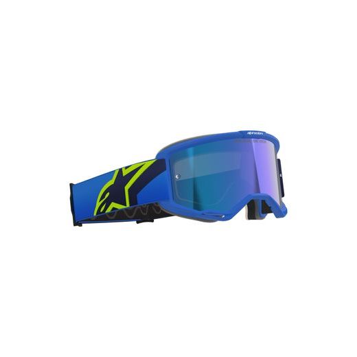 OKULIARE VISION 5 CORP, ALPINESTARS (MODRÁ/ŽLUTÁ FLUO/ČERNÁ, ZRKADLOVÉ MODRÉ PLEXI) 2026