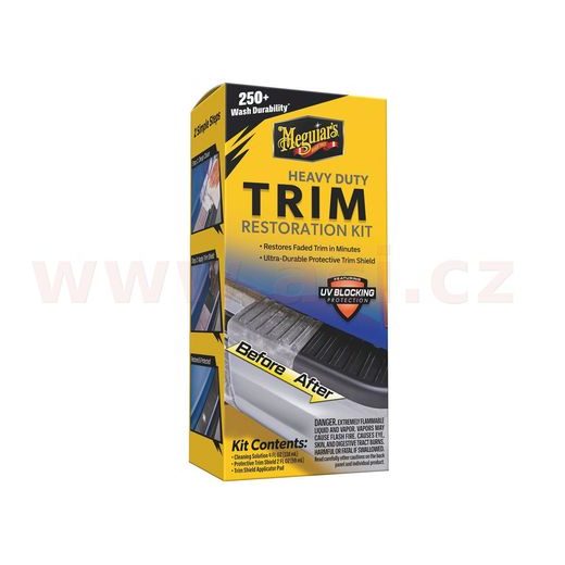 MEGUIAR'S HEAVY DUTY TRIM RESTORATION KIT - SADA NA OŽIVENIE A OCHRANU NELAKOVANÝCH PLASTOV V EXTERIÉRU