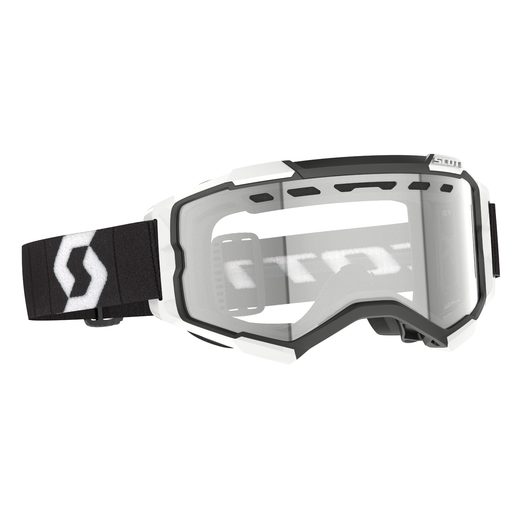 SCOTT BRÝLE FURY ENDURO BLACK/WHITE CLEAR S0