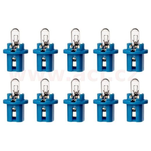 ŽÁROVKA 12V 1,2W (PATICE B8,5D) (SADA 10 KS)