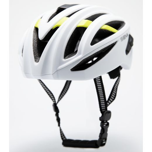 CYKLO PŘILBA S HEADSETEM R2 EVO, SENA (MATNÁ BÍLÁ)