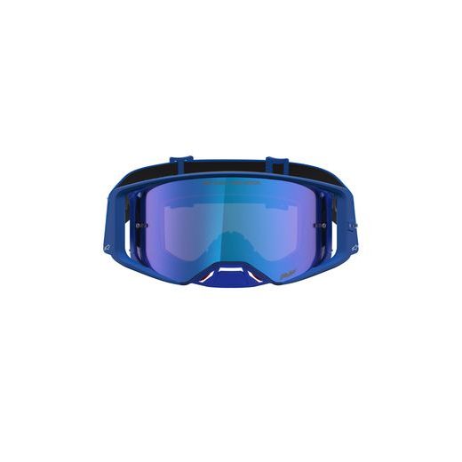 OKULIARE SUPERTECH VESTA, ALPINESTARS (MODRÁ/BÍLÁ, ZRKADLOVÉ MODRÉ PLEXI) 2027