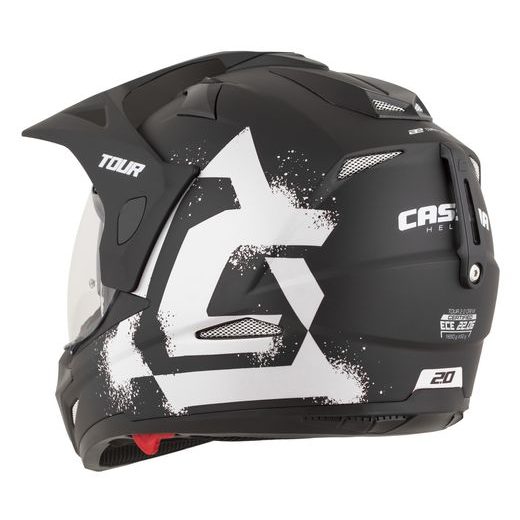 PRILBA TOUR 2.0 CREW, CASSIDA (ČIERNA MATNÁ/BÍLÁ, PLEXI S PRÍPRAVOU PRE PINLOCK) 2026