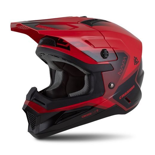 PRILBA CROSS CUP 2 NAPA JUNIOR, CASSIDA, DETSKÁ (ČERVENÁ PERLEŤ/PURPUROVÁ/ČERNÁ) 2026