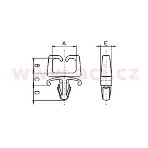 PLASTOVÁ PRÍCHYTKA, TOURMAX (SADA 10 KS)