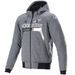 BUNDA CHROME IGNITION HOODIE, ALPINESTARS (ŠEDÁ/BÍLÁ/ČERNÁ/ČERVENÁ) 2026