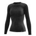 FUNKČNÉ TRIKO S DLHÝM RUKÁVOM K-DRY, DÍVČÍ TECSO (ČIERNA)
