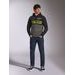 MIKINA PARALLEL HOODIE, ALPINESTARS (ČERNÁ/ŠEDÁ)