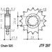 REŤAZOVÁ SADA D.I.D CHAIN - ZLATÝ CHAIN 525 ZVM-X, X-RING (X, NX, QX, XS), CHK FRONT SPROCKET JT CHK RUBBER CUSHIONED, CHK REAR SPROCKET JT PRE HONDA CB-1 400 F 1991