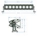 SHARK LED LIGHT BAR 17" WITH HALO RING, CREE LED, 80W