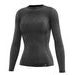 FUNKČNÉ TRIKO S DLHÝM RUKÁVOM K-DRY, DÁMSKE TECSO (TMAVO ŠEDÁ)