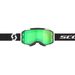 SCOTT BRÝLE FURY BLACK/WHITE GREEN CHROME WORKS