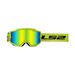 LS2 CHARGER GOGGLE H-V YELLOW WITH IRIDIUM VISOR
