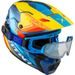 CKX HELMET TITAN AMS CONCORDIA BLUE/YELLOW/RED GLOSS + GOGGLES