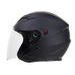 PRILBA SKÚTER OTVORENÁ MATNÁ ČIERNA