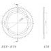 REŤAZOVÁ SADA EK - STRIEBORNÝ REŤAZ 428 SRO, O-KRÚŽOK, KOLIESKO JT POGUMOVANÉ, ROZETA SUPERSPROX PRE YAMAHA DT 125 RE 2004-2006