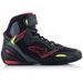 TOPÁNKY FASTER-3 RIDEKNIT, ALPINESTARS (ČERNÉ/ČERVENÉ/ŽLUTÉ FLUO/ŠEDÉ) 2025