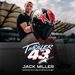 PRILBA SUPERTECH R10 LIMITOVANÁ EDÍCIA JACK MILLER, ALPINESTARS (MATNÝ KARBON/ČERVENÁ/MODRÁ/ŽLUTÁ/BÍLÁ) 2025