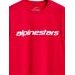 TRIKO LINEAR WORDMARK 2.0 CSF, ALPINESTARS (ČERVENÁ/BÍLÁ)