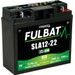 BATÉRIE 12V, SLA12-22, 22AH, 210A, BEZÚDRŽBOVÁ MF AGM, 182X77X168 FULBAT (AKTIVOVANÁ VE VÝROBE)