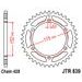 REŤAZOVÁ SADA EK - STRIEBORNÝ REŤAZ 428 SRO, O-KRÚŽOK, KOLIESKO JT, ROZETA JT PRE YAMAHA DT 125 R 1988-1989