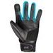 KLASICKÉ DÁMSKE RUKAVICE IXS EVO-AIR X40465 ČIERNO-TYRKYSOVÉ DM